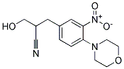 3-HYDROXY-2-(4-MORPHOLINO-3-NITROBENZYL)PROPANENITRILE, TECH Struktur