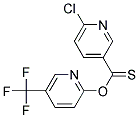 5-(TRIFLUOROMETHYL)-2-PYRIDYL 6-CHLOROPYRIDINE-3-CARBOTHIOATE, TECH Struktur