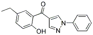 4-(5-ETHYL-2-HYDROXYBENZOYL)-1-PHENYLPYRZOLE Struktur