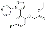 ETHYL [4-FLUORO-2-(1-PHENYL-1H-PYRAZOL-5-YL)PHENOXY]ACETATE Struktur