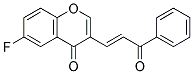 6-FLUORO-3-((E)-3-OXO-3-PHENYLPROPENYL)-CHROMEN-4-ONE Struktur