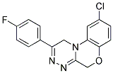 6-CHLORO-3-(4-FLUOROPHENYL)-4,10-DIHYDRO-9-OXA-1,2,4A-TRIAZA-PHENANTHRENE Struktur