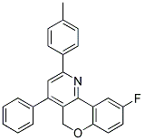 6-FLUORO-1-PHENYL-3-P-TOLYL-10H-9-OXA-4-AZA-PHENANTHRENE Struktur