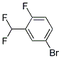 5-BROMO-2-FLUORO(DIFLUOROMETHYL)BENZENE Struktur