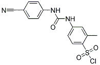 4-[3-(4-CYANOPHENYL)UREIDO]-2-METHYLBENZENESULFONYL CHLORIDE Struktur