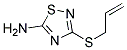 3-ALLYLSULFANYL-[1,2,4]THIADIAZOL-5-YLAMINE Struktur