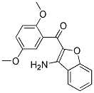 (3-AMINOBENZOFURAN-2-YL)-(2,5-DIMETHOXYPHENYL)-METHANONE Struktur