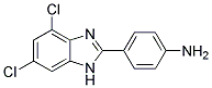 4-(4,6-DICHLORO-1H-BENZOIMIDAZOL-2-YL)PHENYLAMINE Struktur