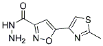 5-(2-METHYLTHIAZOLE-4-YL)ISOXAZOLE-3-CARBOXHYDRAZIDE Struktur