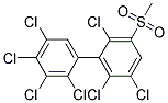 3-METHYLSULFONYL-2,2',3',4',5,5',6-HEPTACHLOROBIPHENYL Struktur