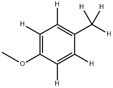 4-METHOXYTOLUENE-D7 Struktur