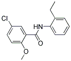 5-CHLORO-N-(ETHYLPHENYL)-2-METHOXYBENZAMIDE Struktur