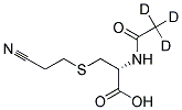 N-ACETYL-D3-S-(2-CYANOETHYL)-L-CYSTEINE Struktur