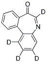 DIBENZAZEPINONE-D4 Struktur