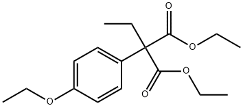 DIETHYL 4-ETHOXYPHENYLETHYLMALONATE Struktur