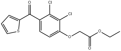 ETHYL-[4-(THIENYLKETO)-2,3-DICHLORO-PHENOXY]ACETATE Struktur