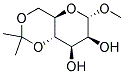 METHYL 4,6-O-ISOPROPYLIDENE-A-D-MANNOPYRANOSIDE Struktur