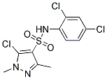 N4-(2,4-DICHLOROPHENYL)-5-CHLORO-1,3-DIMETHYL-1H-PYRAZOLE-4-SULPHONAMIDE Struktur