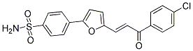 4-{5-[3-(4-CHLOROPHENYL)-3-OXOPROP-1-ENYL]-2-FURYL}BENZENE-1-SULPHONAMIDE Struktur