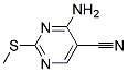 4-AMINO-5-CYANO-2-(METHYLTHIO)PYRIMIDIN Struktur