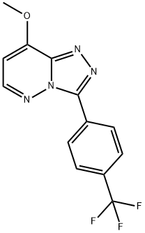 8-METHOXY-3-[4-(TRIFLUOROMETHYL)PHENYL]-1,2,4-TRIAZOLO[4,3-B]PYRIDAZIN Struktur