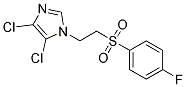 4,5-DICHLORO-1-{2-[(4-FLUOROPHENYL)SULPHONYL]ETHYL}-1H-IMIDAZOLE Struktur