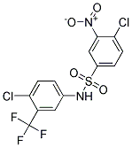 N1-[4-CHLORO-3-(TRIFLUOROMETHYL)PHENYL]-4-CHLORO-3-NITRO-1-BENZENESULPHONAMIDE Struktur