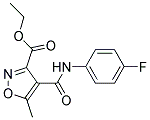 ETHYL 4-[(4-FLUOROANILINO)CARBONYL]-5-METHYL-3-ISOXAZOLECARBOXYLAT Struktur