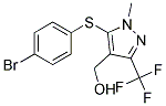 5-(4-BROMOPHENYLTHIO)-4-(HYDROXYMETHYL)-1-METHYL-3-(TRIFLUOROMETHYL)-1H-PYRAZOL Struktur