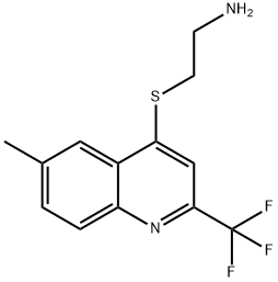 4-(2-AMINOETHYLTHIO)-6-METHYL-2-(TRIFLUOROMETHYL)QUINOLIN Struktur