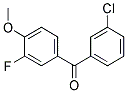 3-CHLORO-3'-FLUORO-4'-METHOXYBENZOPHENON Struktur