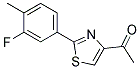 4-ACETYL-2-(3-FLUORO-4-METHYLPHENYL)THIAZOL Struktur