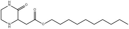 DECYL 2-(3-OXO-2-PIPERAZINYL)ACETATE Struktur