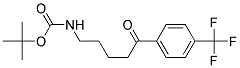 5-(N-BOC-AMINO)-4`-TRIFLUOROMETHYLPENTANOPHENONE Struktur