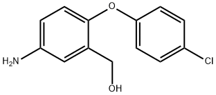 [5-AMINO-2-(4-CHLOROPHENOXY)PHENYL]METHANOL Struktur