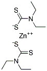 Zinc diethyl dithiocarbamaate Struktur