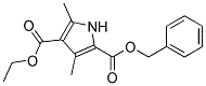 Benzyl 3,5-dimethyl-4-ethoxy carbonylpyrrole-2-carboxylate Struktur