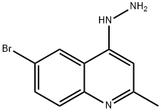 (6-BROMO-2-METHYL-QUINOLIN-4-YL)-HYDRAZINE Struktur