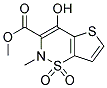 Methyl 2-Methyl-4-Hydroxy-2h-Thieno[2,3-E]-1,2-Thiazine-1,1-Dioxide-3-Carboxylate Struktur