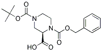 (R)-4-Boc-1-Cbz-2-Piperazine Carboxylic Acid Struktur