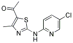 5-Acetyl-2-[(5-chloropyridin-2-yl)amino]-4-methyl-1,3-thiazole Struktur