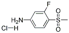 3-Fluoro-4-(methylsulphonyl)aniline hydrochloride Struktur