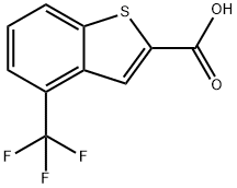 4-(Trifluoromethyl)benzo[b]thiophene-2-carboxylic acid Struktur