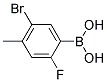 5-Bromo-2-fluoro-4-methylbenzeneboronic acid Struktur