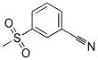 3-(Methylsulphonyl)benzonitrile Struktur