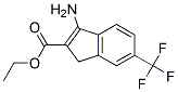 ethyl 3-amino-6-(trifluoromethyl)-1H-indene-2-carboxylate Struktur