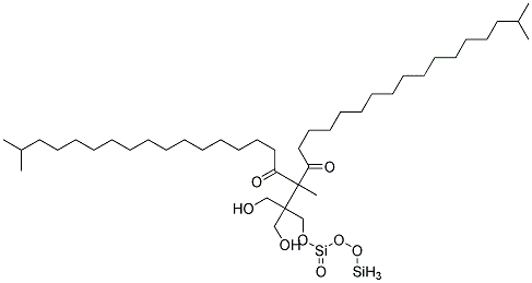 DIISOSTEAROYL TRIMETHYLOLPROPANE SILOXY SILICATE Struktur