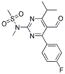 4-(4-fluorophenyl)-6-isopropyl-2-(N-methyl-N-Methylsulfonyl amino)pyrimidine-5-yl-carboxaldehyde Struktur