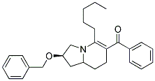 (2R,9S)-(2-Benzyloxy-5-pentyl-1,2,3,7,8,8a-hexahydroindolizin-6-yl)phenylmethanone Struktur