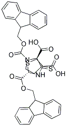 Fmoc-(R)-thiazolidine-4-carboxylic acid (Fmoc-L-thioproline)
 Struktur